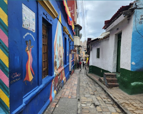 The True Colombian Experience walking tour through historic streets of Bogotá.